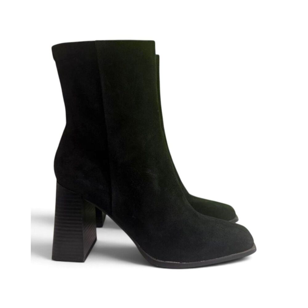 SAM EDELMAN Ivette Black Suede Ankle Bootie, NEW! Size 9.5